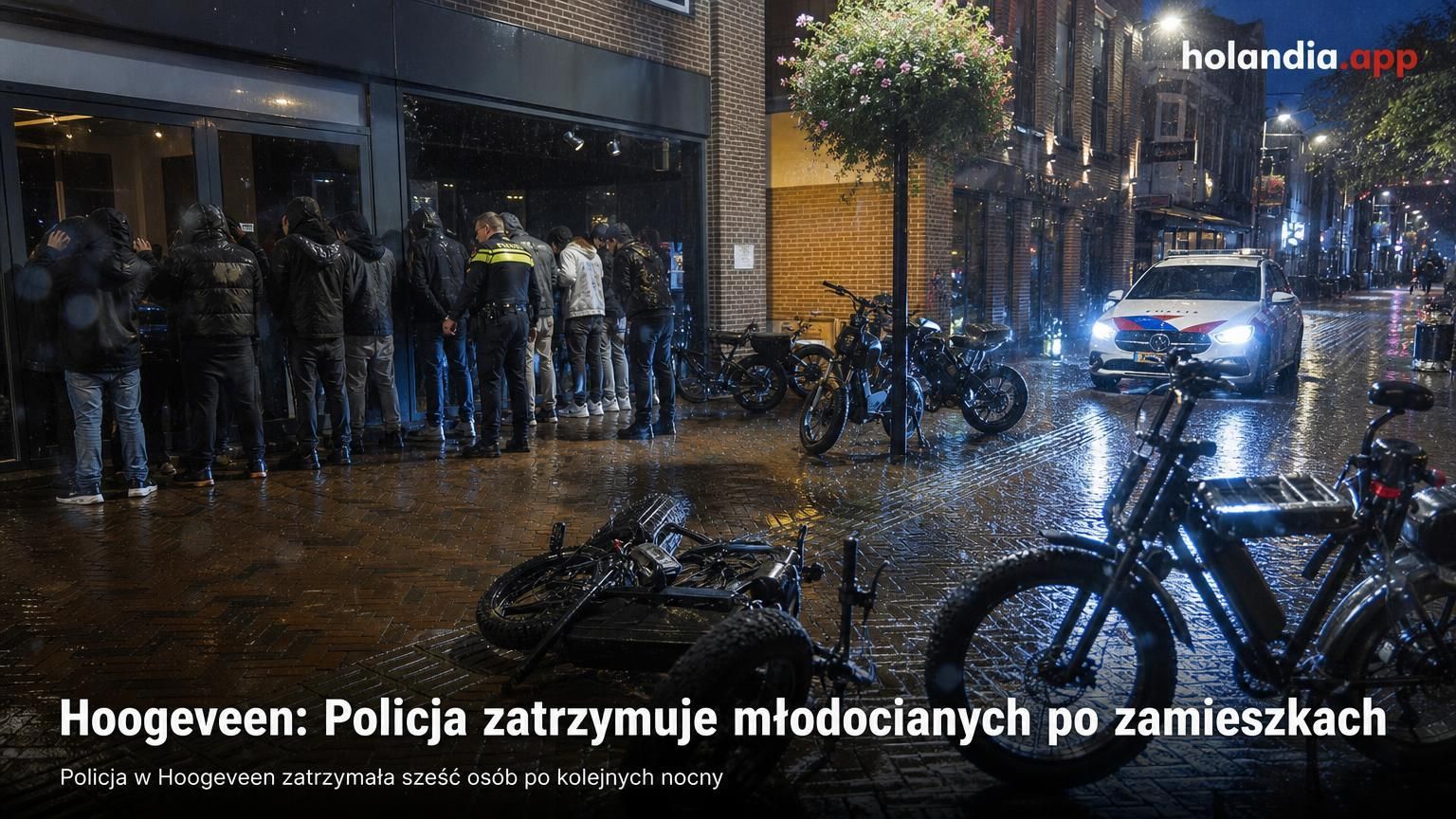 Hoogeveen: Policja zatrzymuje młodocianych po zamieszkach