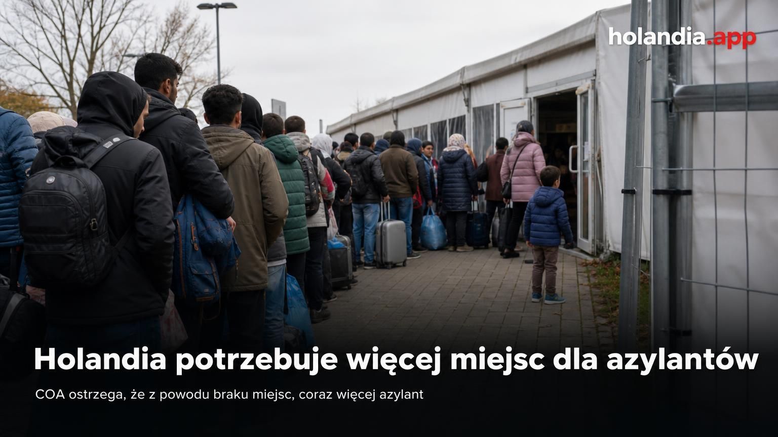Holandia potrzebuje więcej miejsc dla azylantów