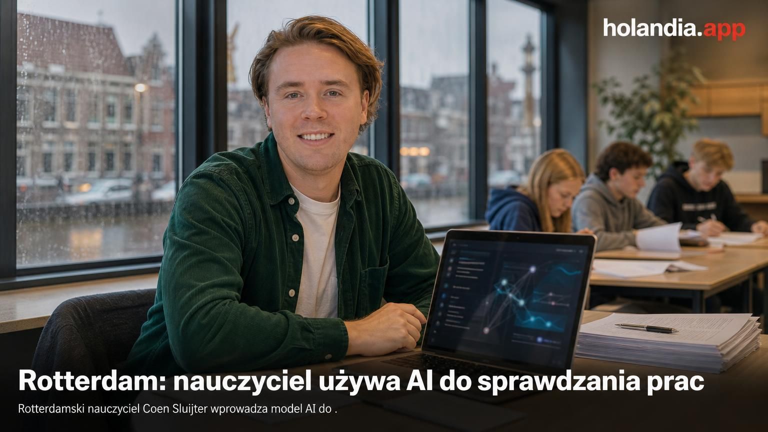 Rotterdam: nauczyciel używa AI do sprawdzania prac