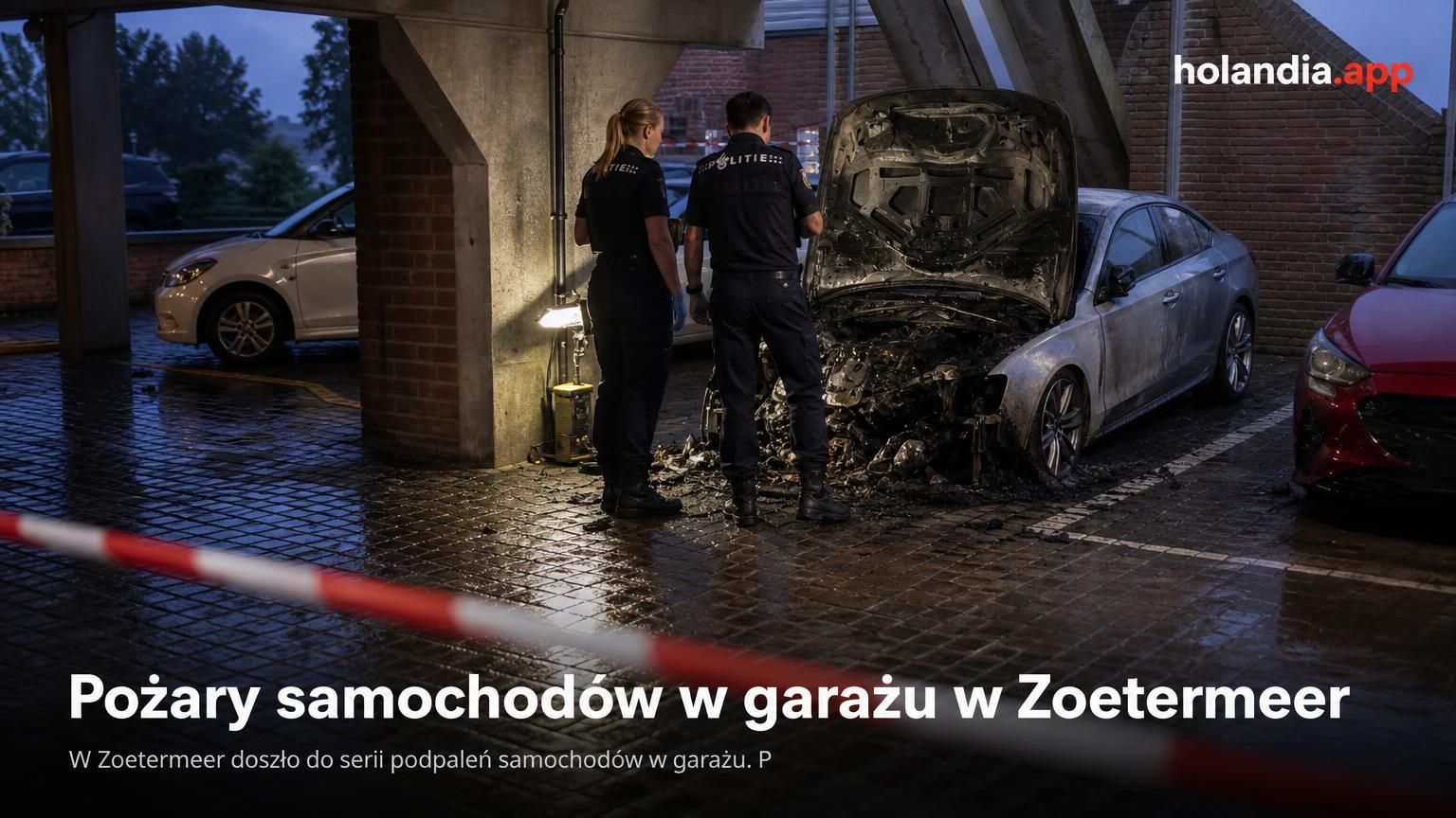 Pożary samochodów w garażu w Zoetermeer