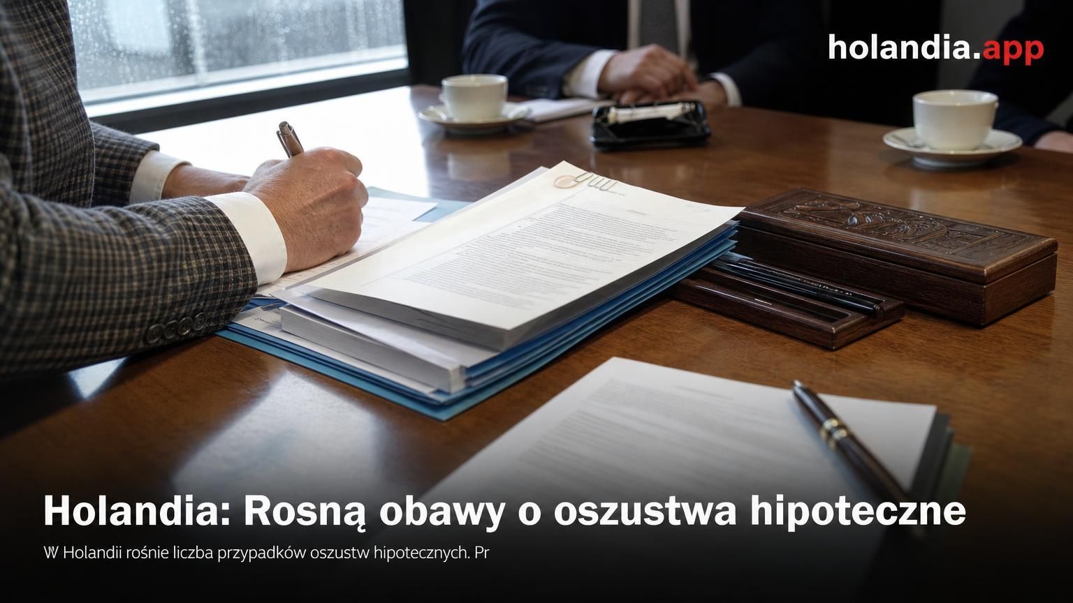 Holandia: Rosną obawy o oszustwa hipoteczne