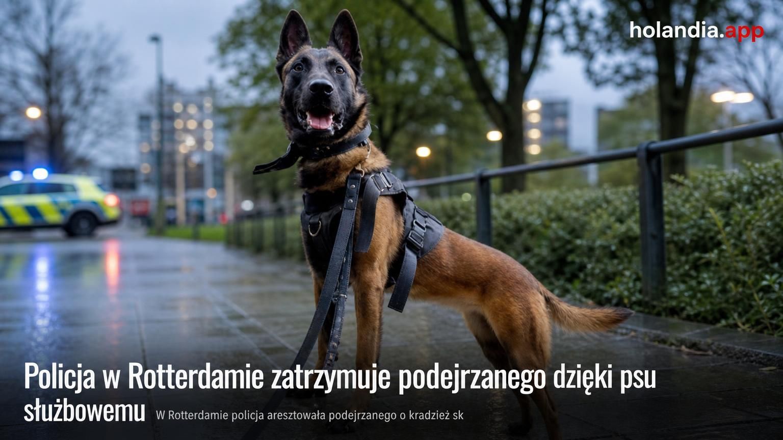 Interwencja policji w Rotterdamie: złapano złodzieja skuterów