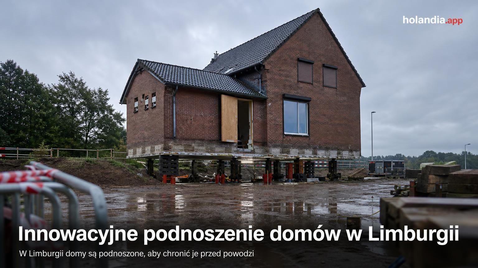 Innowacyjne podnoszenie domów w Limburgii