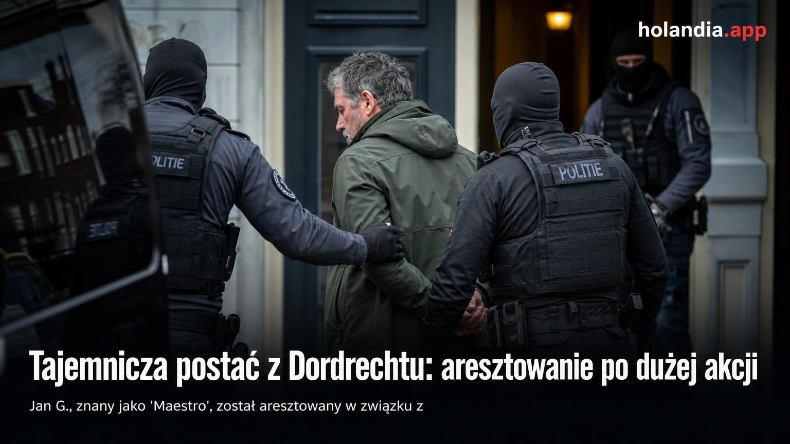 Tajemnicza postać z Dordrechtu: aresztowanie po dużej akcji