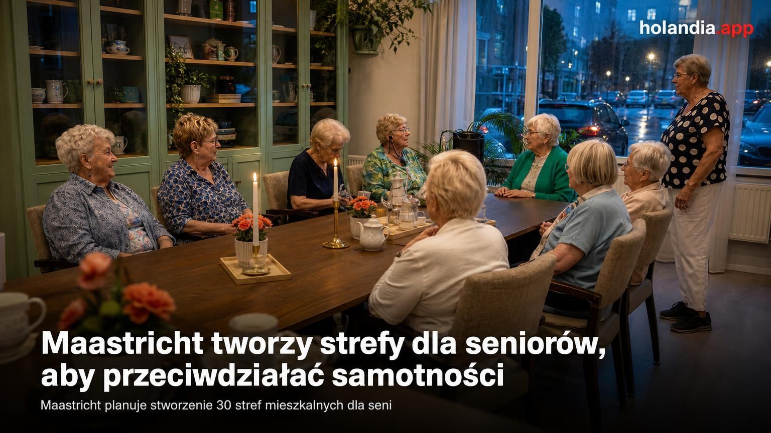 Maastricht tworzy strefy dla seniorów, aby przeciwdziałać samotności