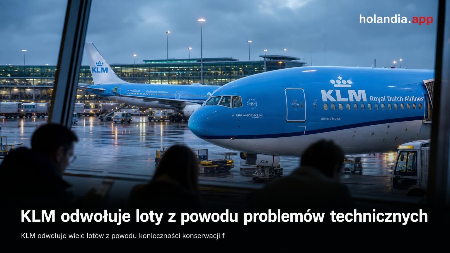 KLM odwołuje loty z powodu problemów technicznych