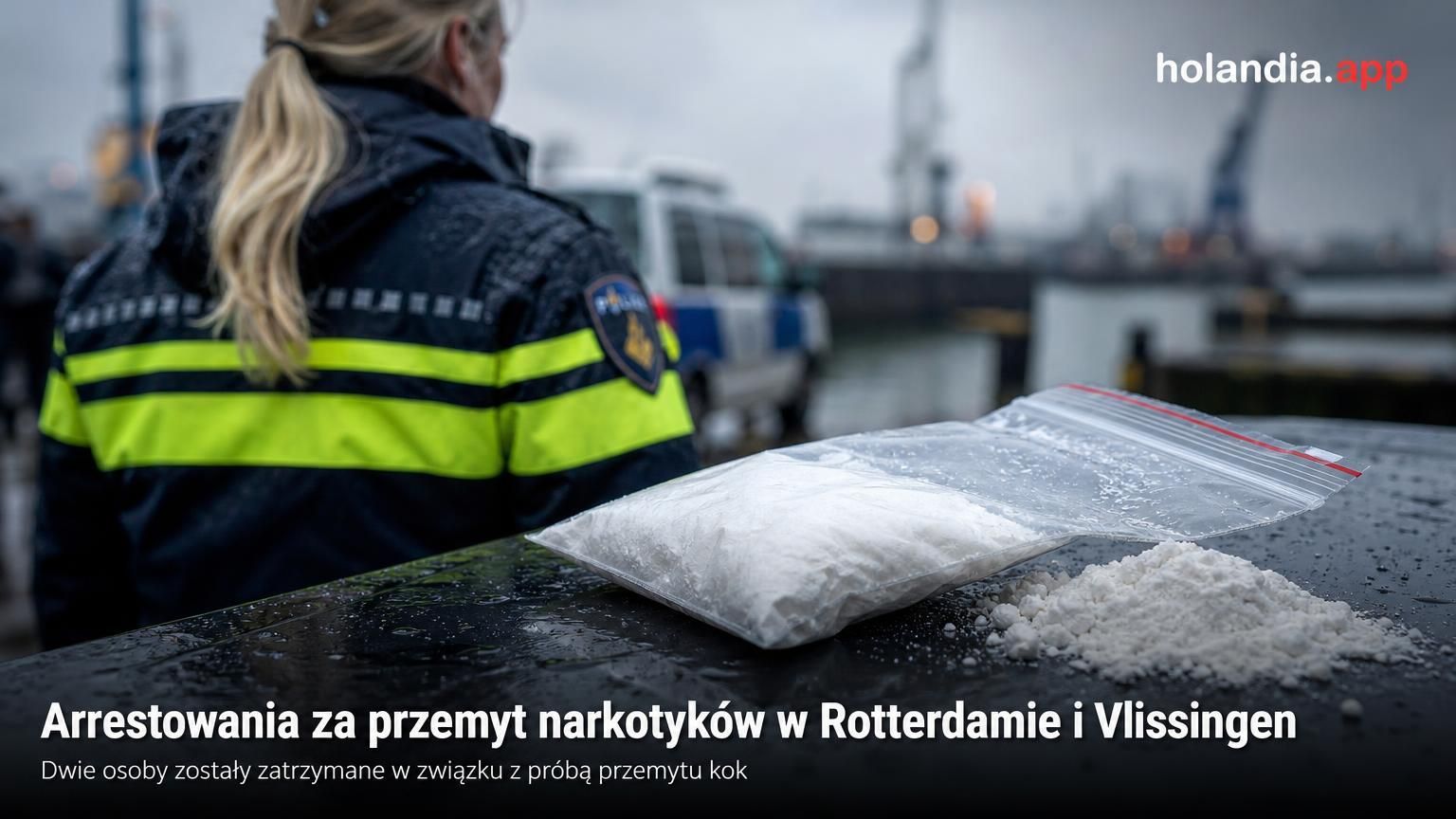 Arrestowania za przemyt narkotyków w Rotterdamie i Vlissingen