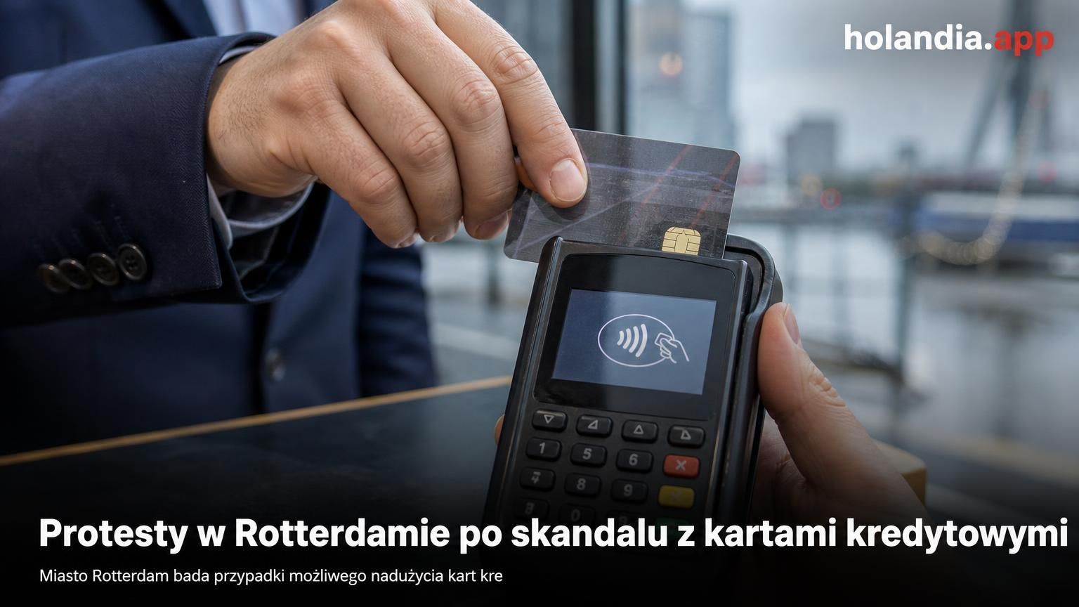 Protesty w Rotterdamie po skandalu z kartami kredytowymi