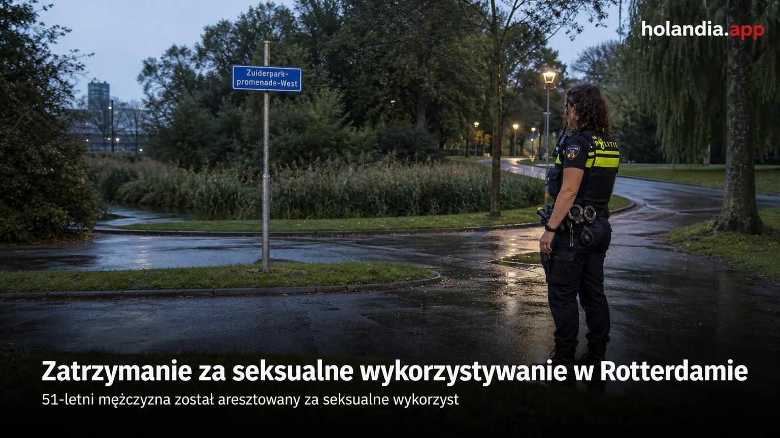 Zatrzymanie za seksualne wykorzystywanie w Rotterdamie