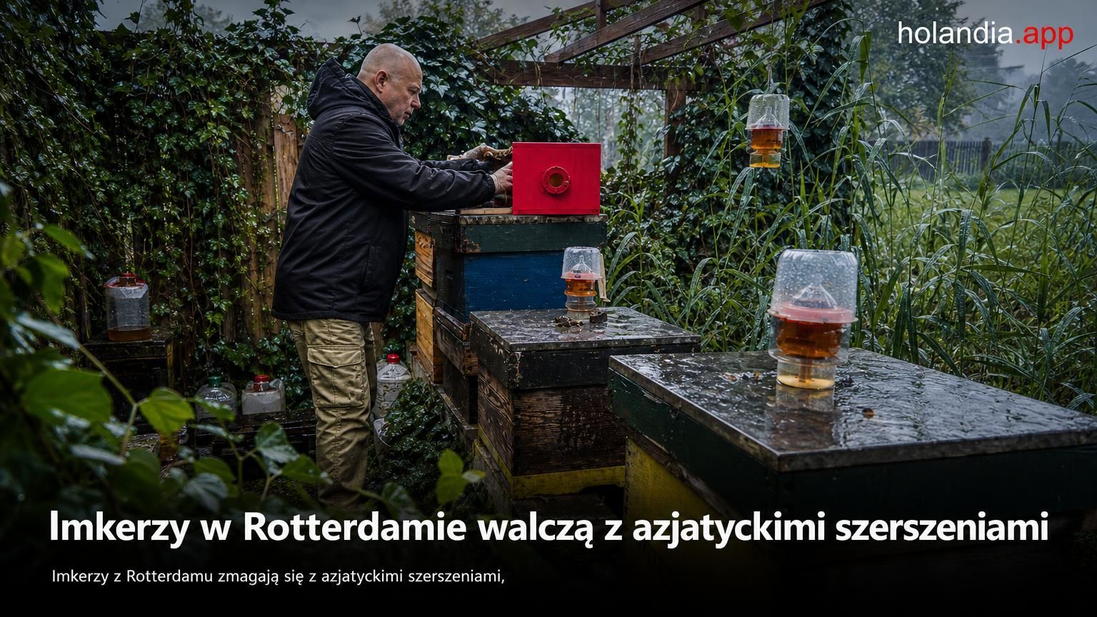 Imkerzy w Rotterdamie walczą z azjatyckimi szerszeniami