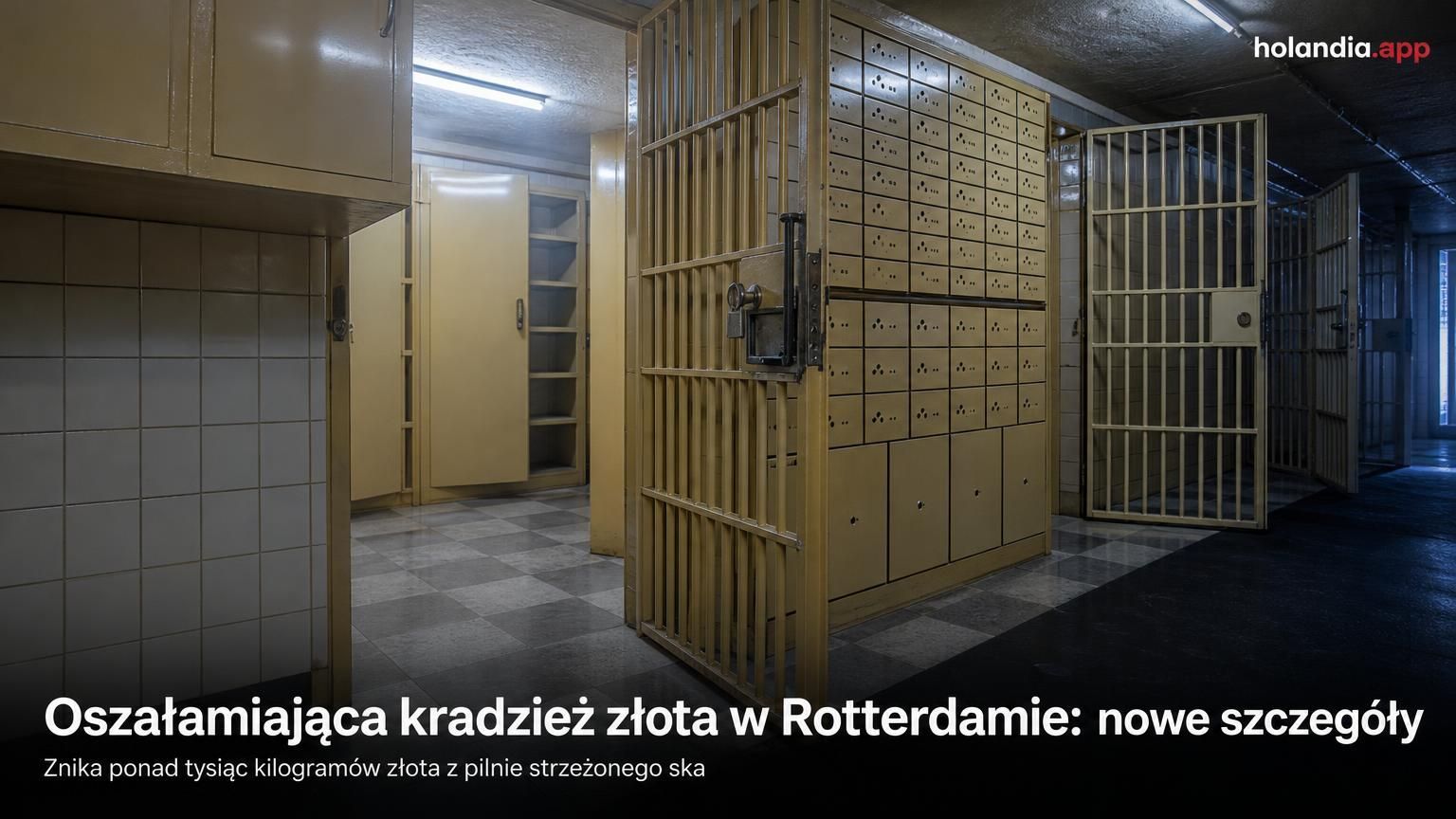 Oszałamiająca kradzież złota w Rotterdamie: nowe szczegóły