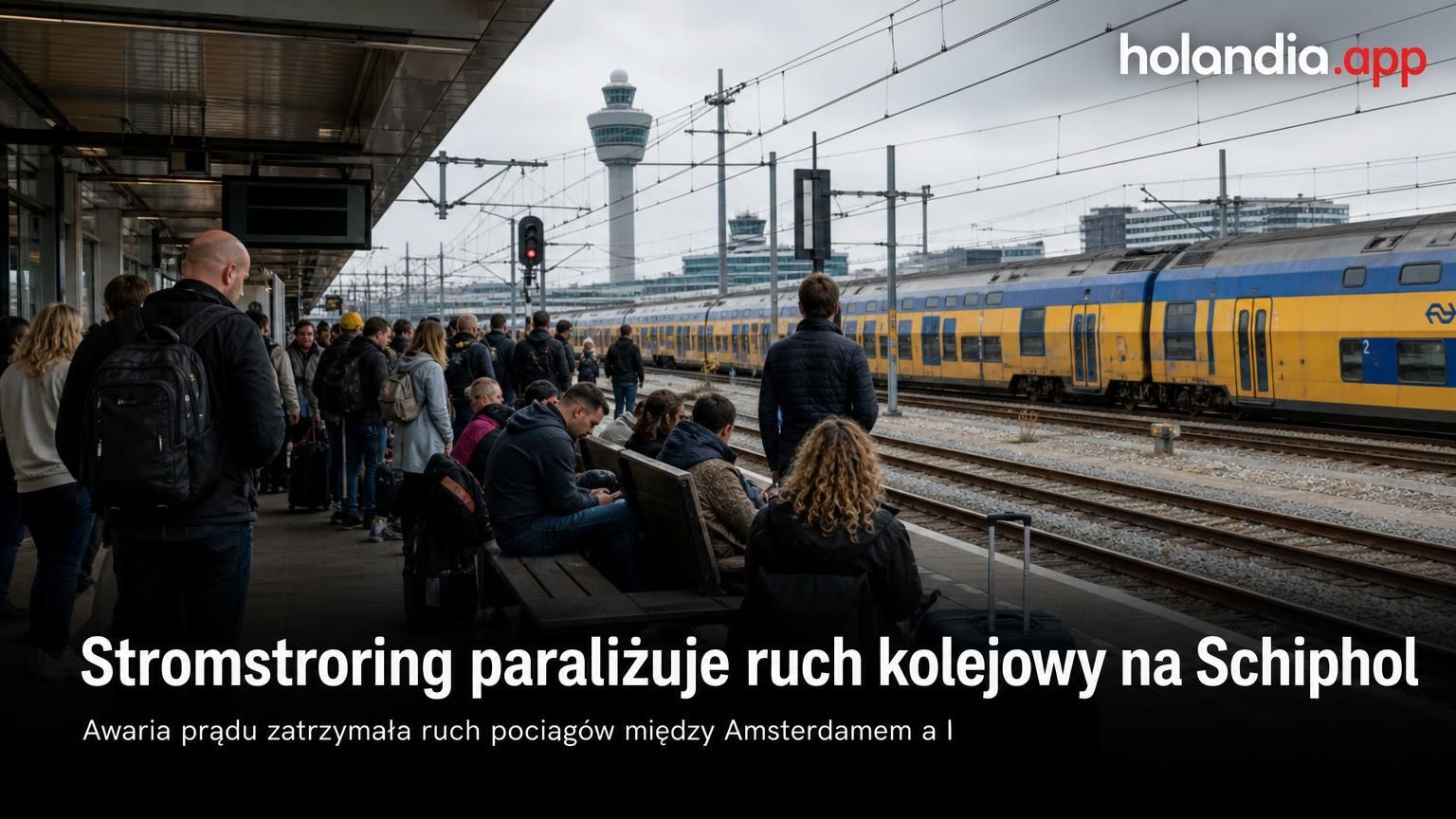 Stromstroring paraliżuje ruch kolejowy na Schiphol